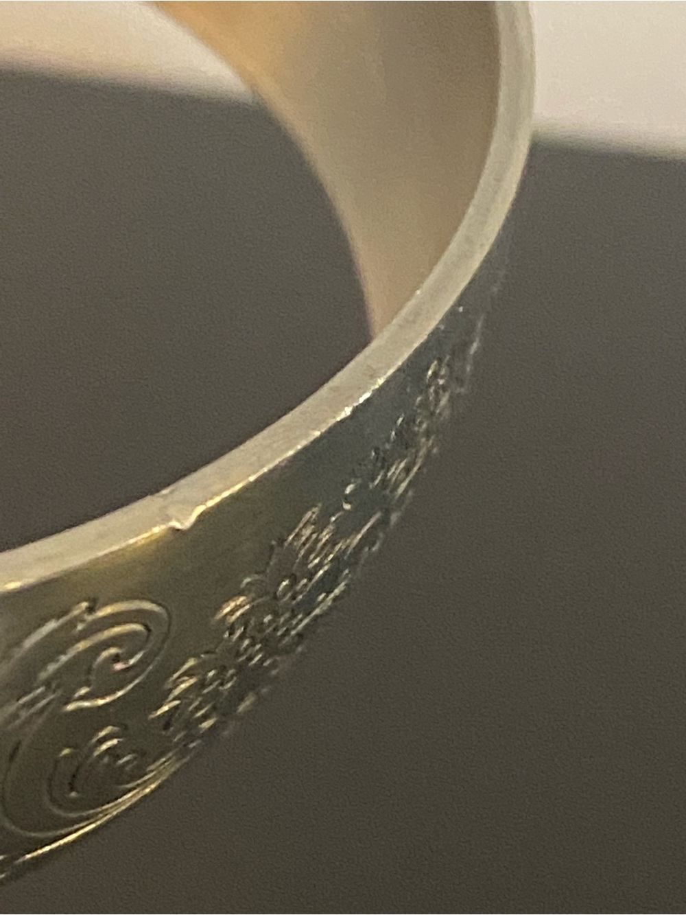 Lenox Kirk Stieff Collection Etched Pewter Cuff Bracelet with Original Box - Picture 15 of 15